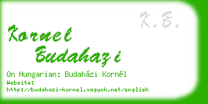 kornel budahazi business card